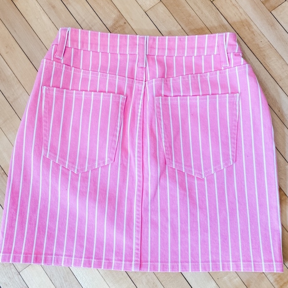 Victor Glemaud Denim Skirt - Picture 2 of 3